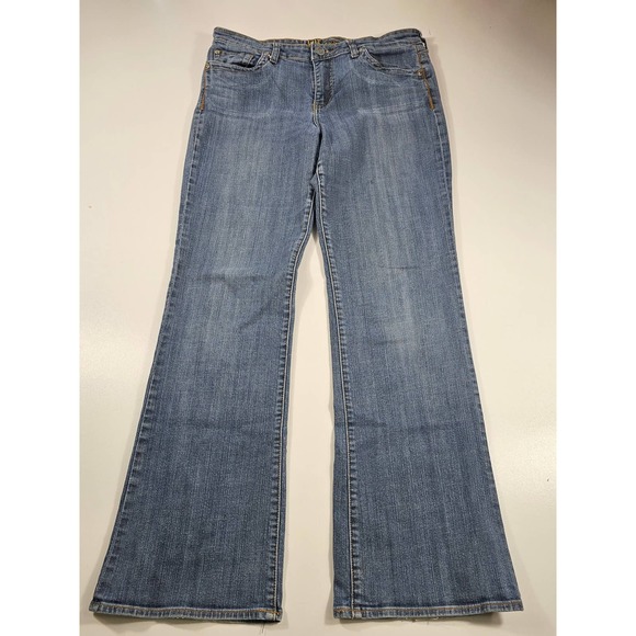 Kut from the kloth size 10 flip pockets thick stitch boot cut mid rise - Picture 2 of 6